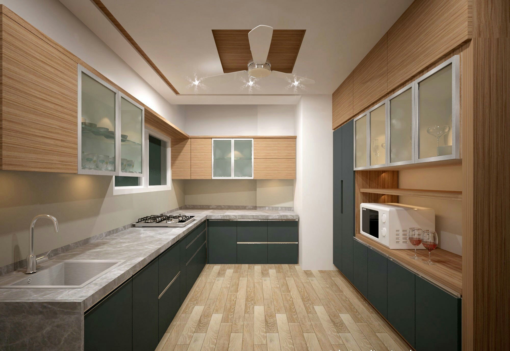 Granite / Marble Kitchen Platform Cutting & Fixing – Rate Rft 1,150.00