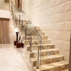 Italian Marble Tread (Tappa) Cutting & Fixing – Rate Rft 140.00