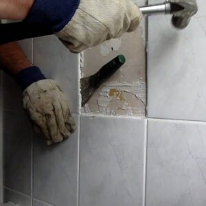 Wall Dado Tile Demolish