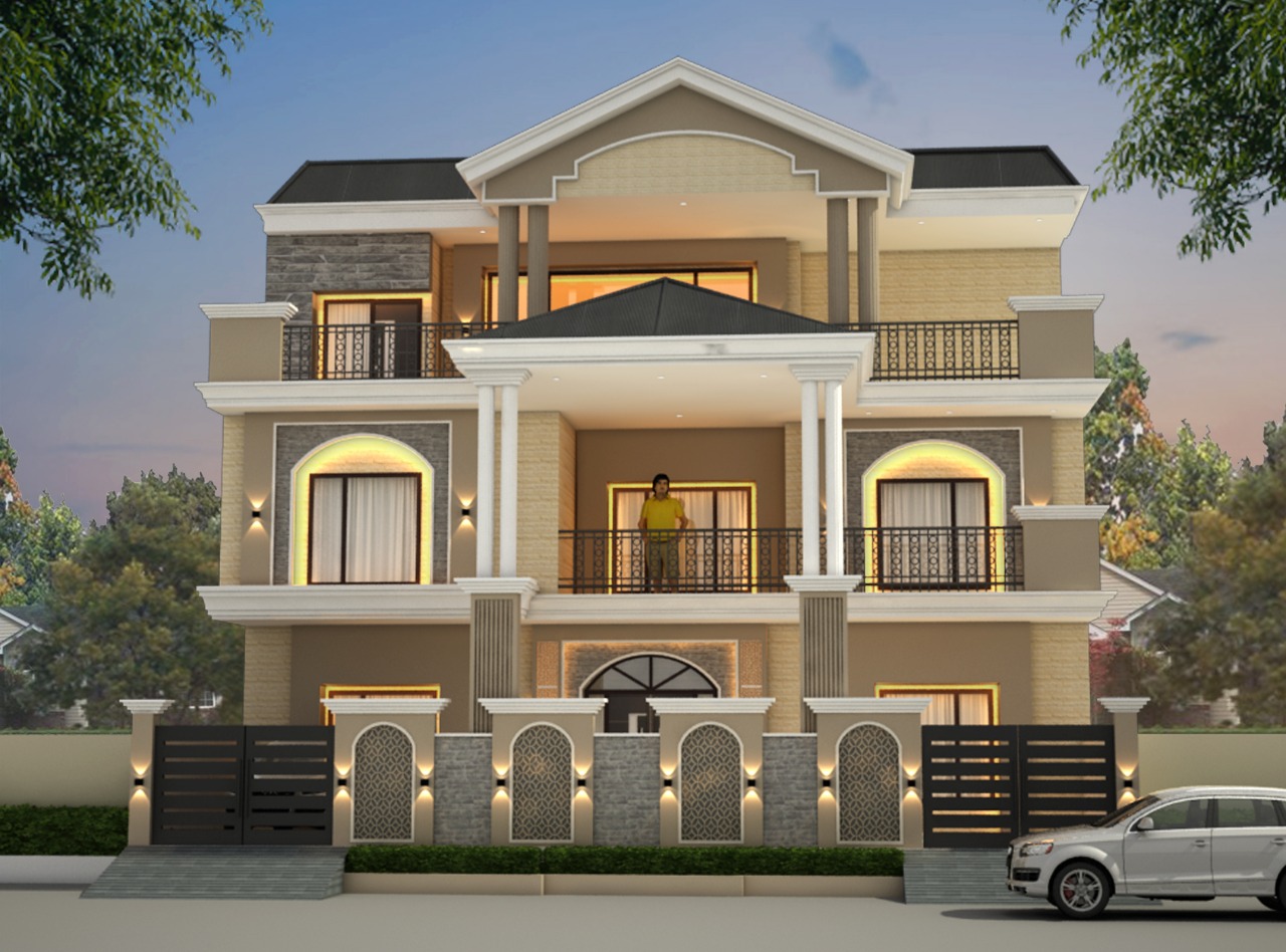 home front elevation design Jaipur