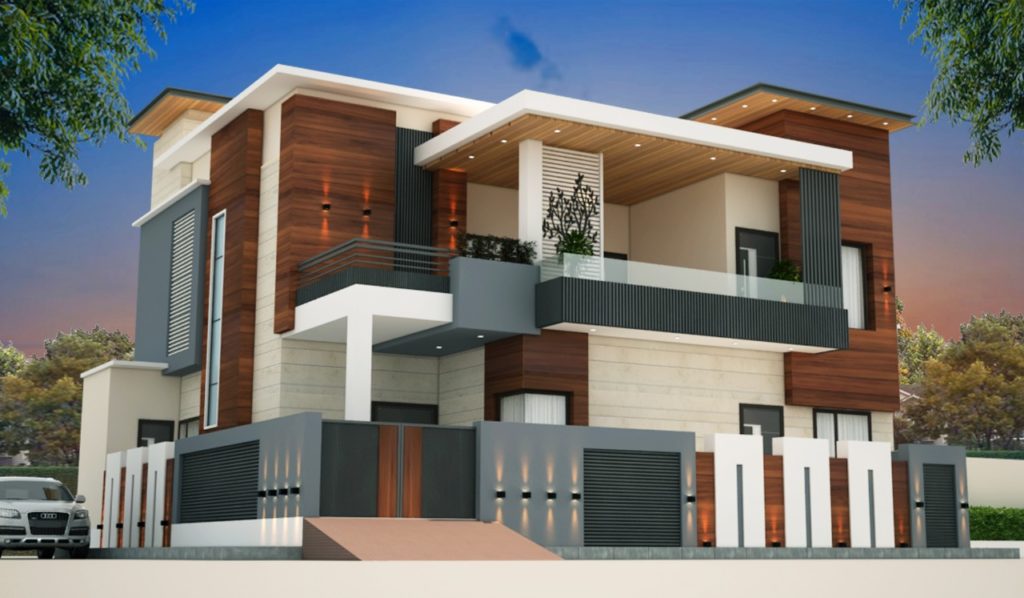 latest elevated house design in jaipur